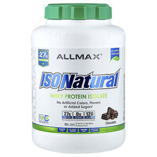ALLMAX, IsoNatural, izolat białka serwatkowego, czekoladowy, 2,27 kg