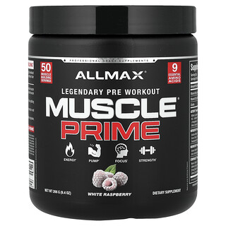 ALLMAX, Muscle Prime®, Legendary Pre-Workout, Pre-Workout-Pre-Workout, Weiße Himbeere, 266 g (9,4 oz.)
