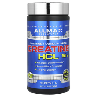 ALLMAX, креатин гідрохлорид, 750 мг, 90 капсул