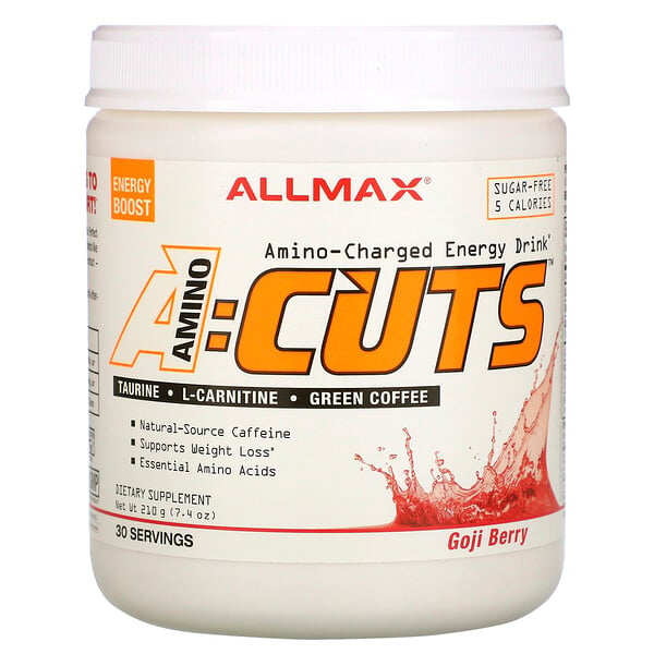 ALLMAX Nutrition, ACUTS, энергетический напиток с аминокислотами, ягоды годжи, 210 г (7,4 унции)
