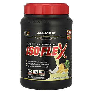 ALLMAX, ISOFLEX,® puur wei-eiwitisolaat, ananas-kokosnoot, 2 lbs (907 g)