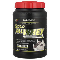 GOLD ALLWHEY®, сироватковий протеїн преміальної якості, печиво з вершками, 907 г (32 унції)