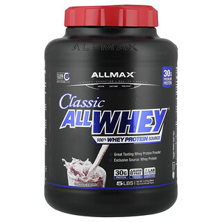 ALLMAX, CLASSIC ALLWHEY®, 100 % fuente de proteína de suero de leche, Galletas y crema, 5 lb (2,27 kg)