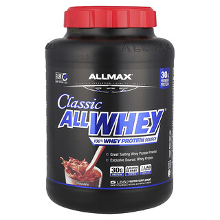 ALLMAX, CLASSIC ALLWHEY®, 100% Whey Protein Source, Chocolate, 5 lbs (2.27 kg)