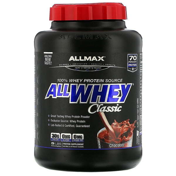 ALLMAX Nutrition, AllWhey Classic, 100% сывороточный протеин, шоколад, 2,27 кг (5 фунтов)