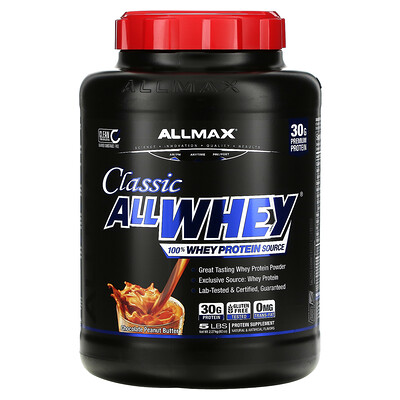 ALLMAX Classic AllWhey 100% Whey Protein Chocolate Peanut Butter 5 lbs (2.27 kg)