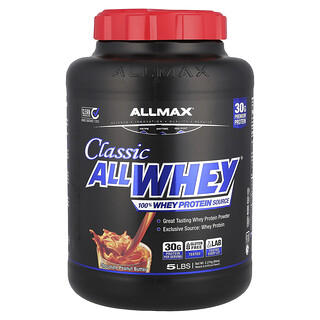 ALLMAX, CLASSIC ALLWHEY®, 100% białka serwatkowego, czekoladowe masło orzechowe, 2,27 kg