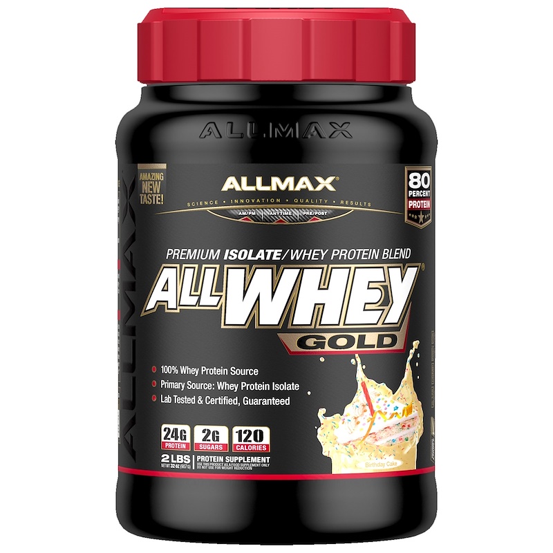 Allmax Nutrition Allwhey Gold 100 Whey Protein Whey Protein Isolado Premium Sabor Bolo De 6554