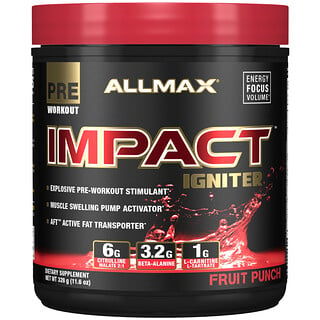 ALLMAX Nutrition, IMPACT Igniter, Pre-Workout, Fruit Punch, 11.6 oz (328 g)