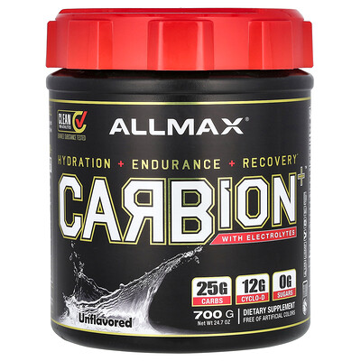 Product Image for ALLMAX, CARBION+ With Electrolytes, Unflavored, 24.7 oz (700 g)
