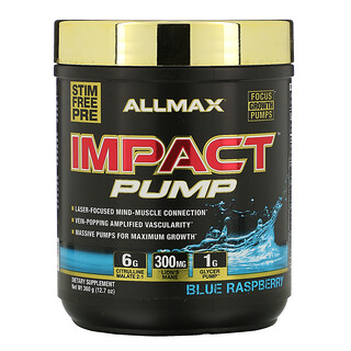 ALLMAX Nutrition, Impact（インパクト）パンプ、ブルーラズベリー、360g（12.7オンス）