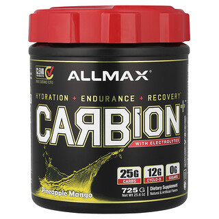 ALLMAX, CARBION+™ con electrolitos, Piña y mango, 725 g (25,6 oz)
