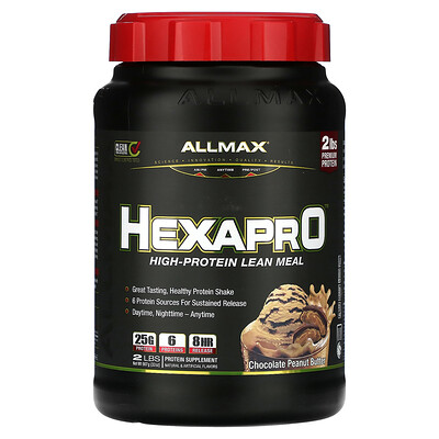 

ALLMAX Hexapro High-Protein Lean Meal Chocolate Peanut Butter 2 lbs (907 g)