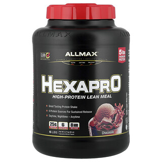 ALLMAX, Hexapro™, High-Protein Lean Meal, proteinreiche, magere Mahlzeit, Schokolade, 2,27 kg (5 lbs.)