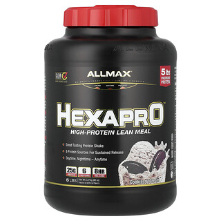 ALLMAX, Hexapro, alimento magro con alto contenido de proteínas, Galletas y crema, 2,27 kg (5 lb)