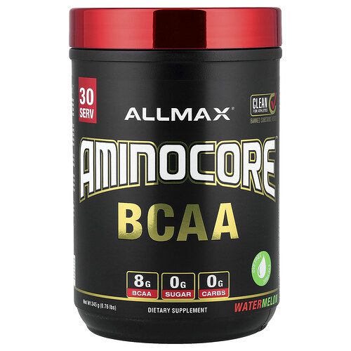 Allmax ALLMAX, AMINOCORE™ BCAA, Watermelon, 0.76 lbs (345 g)