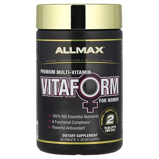 ALLMAX, VITAFORM™, Multi-Vitamin Premium Untuk Wanita, 60 Tablet
