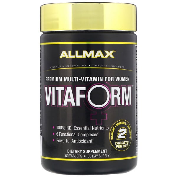 ALLMAX Nutrition, Vitaform, мультивитамин премиального качества для женщин, 60 таблеток