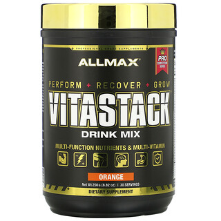 ALLMAX Nutrition, VITASTACK（ビタスタック）ドリンクミックス、オレンジ、250g（8.82オンス）