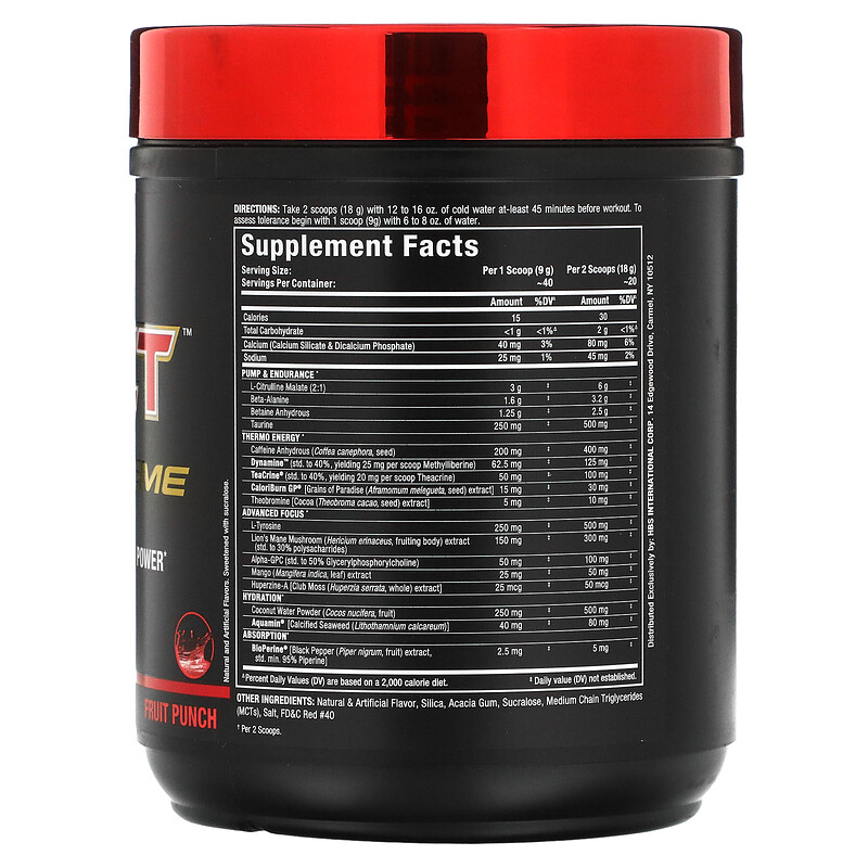 ALLMAX, IMPACT Igniter Xtreme, PreWorkout, Fruit Punch, 12.7 oz (360 g)