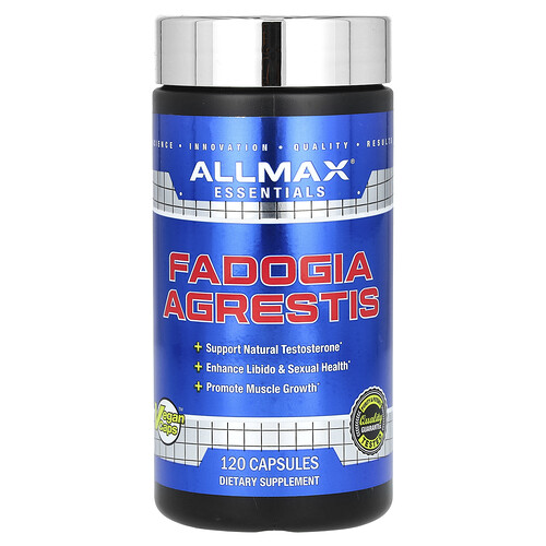 올맥스 ALLMAX, 필수 영양소, 파도기아 아그레티스, 325mg, 캡슐 120정