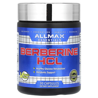 ALLMAX, Essentials, Clorhidrato de berberina, 500 mg, 30 cápsulas veganas