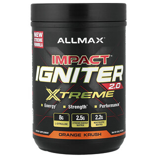 ALLMAX, Impact™, Igniter Xtreme 2.0, Mezcla de naranjas, 420 g (14,82 oz)