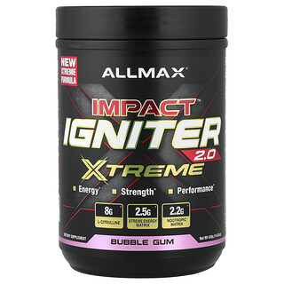 ALLMAX, Impact™, Igniter Xtreme 2.0, Chicle, 420 g (14,82 oz)
