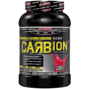 Оллмакс Нутришн, CARBion+, Maximum Strength Electrolyte + Hydration Energy Drink, Fruit Punch, 2.46 lbs. (1.12 k) отзывы покупателей