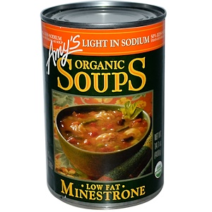 Отзывы о Амис, Organic Soups, Low Fat Minestrone, Light in Sodium, 14.1 oz (400 g)