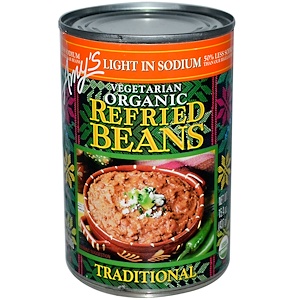 Отзывы о Амис, Organic, Refried Beans, Traditional, Vegetarian, Light in Sodium, 15.4 oz (437 g)