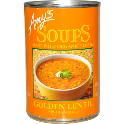 Amy's Organic Soups, Golden Lentil, Indian Dal, 14.4 oz (408 g)