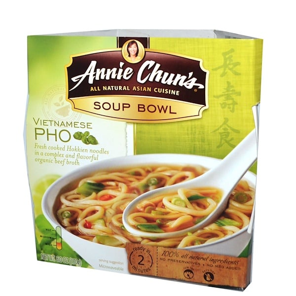 Annie Chun's, Тарелка супа, вьетнамский фо, мягкий, 5,9 унции (170 г) (Discontinued Item) 