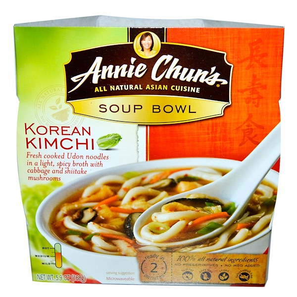 Annie Chun's, Soup Bowl, Korean Kimchi, 5.9 oz (168 g) (Discontinued Item) 