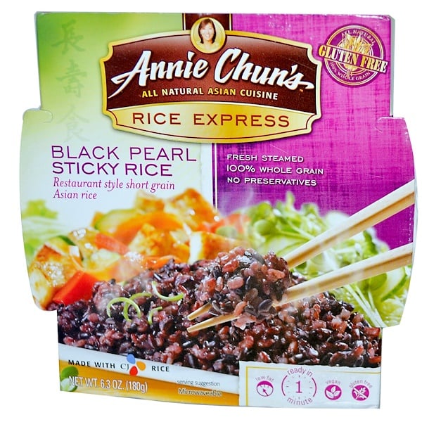 Annie Chun's, Rice Express, Black Pearl Sticky Rice, 6.3 oz (180 g) (Discontinued Item) 