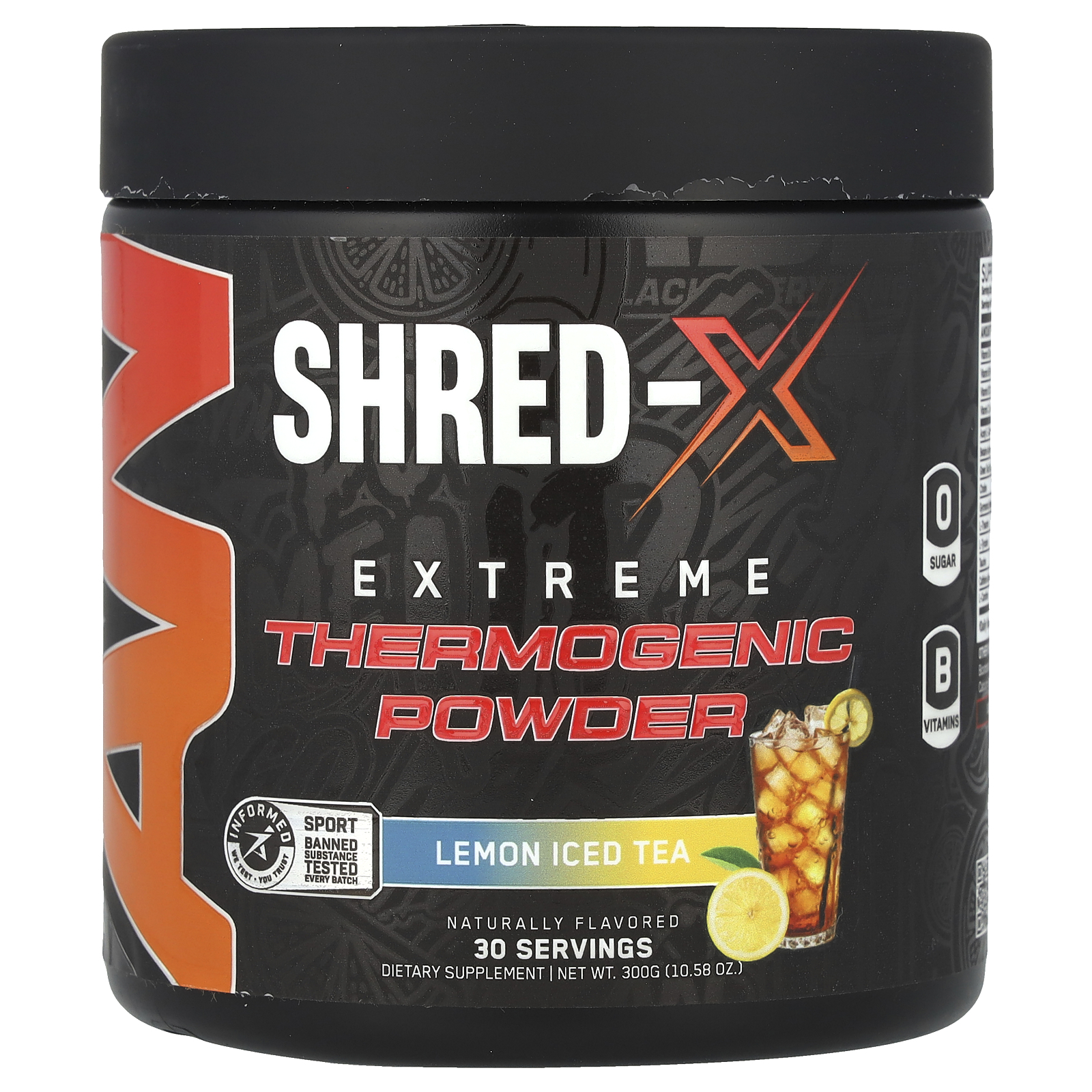Shred-X, Extreme Thermogenic Powder, Lemon Iced Tea, 10.58 oz (300 g) Shred-X, Extreme Thermogenic Powder, Lemon Iced Tea, 10.58 oz (300 g)