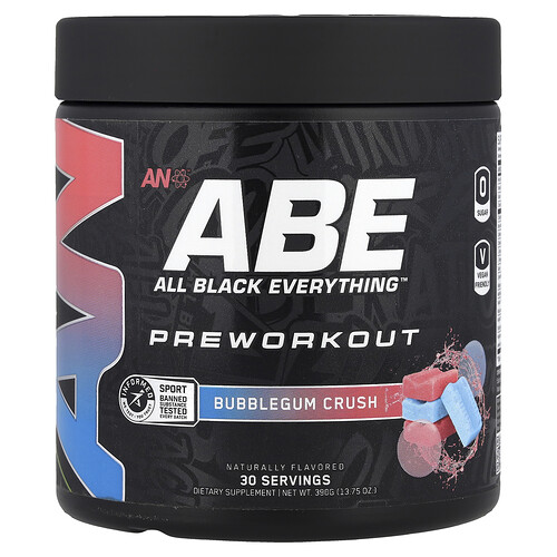 ABE, Pre-Workout, Bubble Gum Crush, 13,75 oz (390 g)