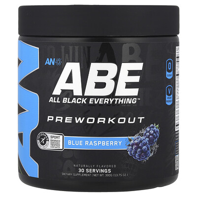 Product Image for ABE, Preworkout, Blue Raspberry, 13.75 oz (390 g)