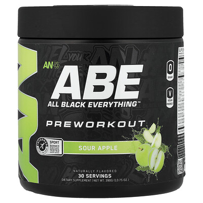 Product Image for ABE, Pre-Workout, Sour Apple, 13.75 oz (390 g)