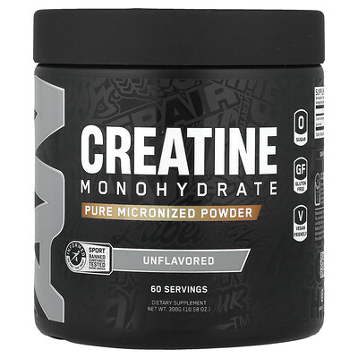 Product Image for ABE, Creatine Monohydrate, Pure Micronized Powder, Unflavored, 10.58 oz (300 g)