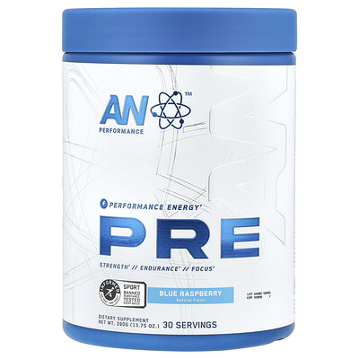 AN Supps, Preentrenamiento, Frambuesa azul, 390 g (13,75 oz)