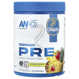 AN Supps, Pré-treino, Sem Cafeína, Abacaxi e Morango, 390 g (13,75 oz)