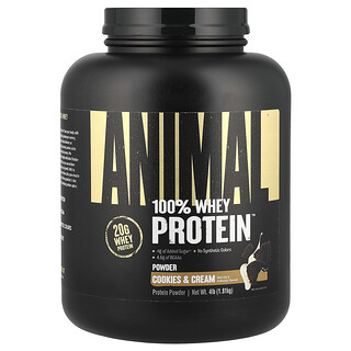 Animal, 100% Whey Protein™ Powder, Cookies & Cream, 4 lb (1.81 kg)