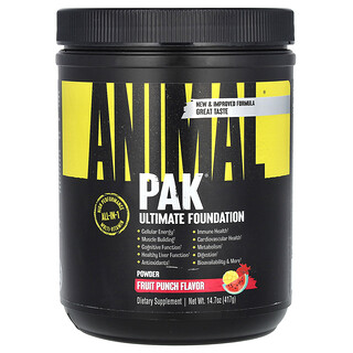 Animal, Pak®，高階粉底，混合水果味，14.7 盎司（417 克）