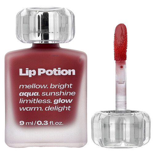 alternativestereo, Lip Potion Aqua Glow, No.3 Sugar Rose, 0.3 fl oz (9 ml)