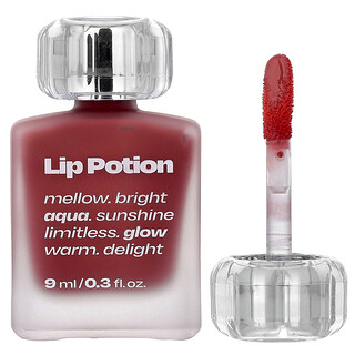 alternativestereo, Lip Potion Aqua Glow, No.3 Sugar Rose, 0.3 fl oz (9 ml)