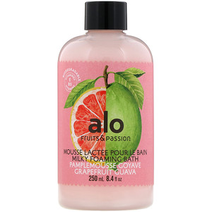 Отзывы о Fruits & Passion, ALO, Milky Foaming Bath, Grapefruit Guava, 8.4 fl oz (250 ml)