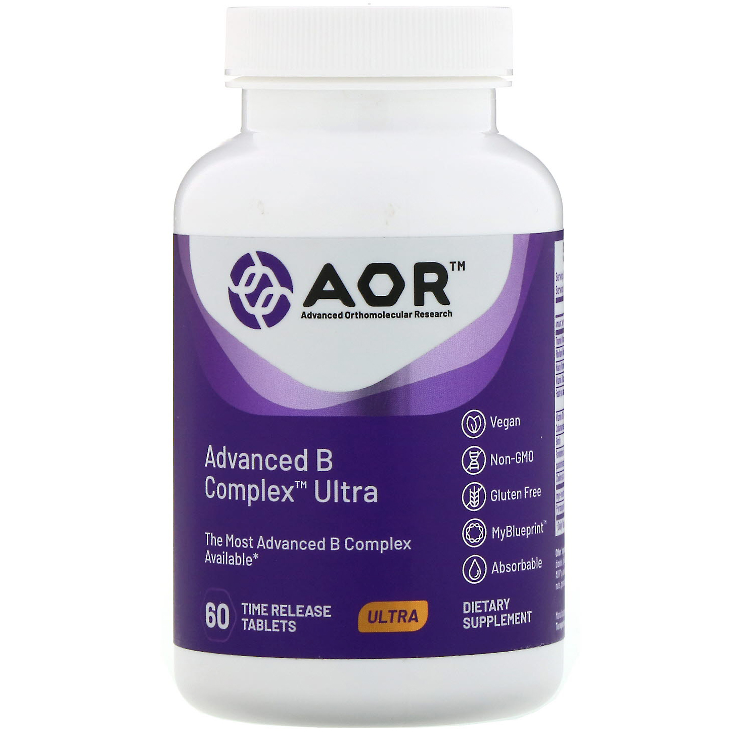 Advanced B Complex Ultra, 60 Time Release Tablets 2