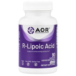Advanced Orthomolecular Research AOR, R-Lipoic Acid, 90 Capsules