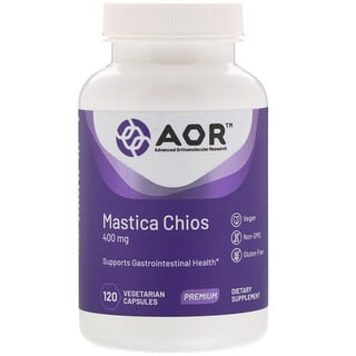 Advanced Orthomolecular Research AOR, Mastica Chios, 400 mg, 120 vegetarische Kapseln